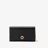 Burberry Chain Strap Wallet In Black