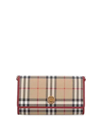 Burberry Chain Wallet In Sand