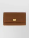 Burberry Chain Wallet With Signature Check Pattern In Brown