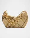Burberry Chainmail Check Pouch Shoulder Bag In Flood