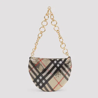 Burberry Chainmail Mini Pouch Shoulder Bag In Nude & Neutrals