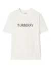 Burberry Logo-print Cotton T-shirt In White
