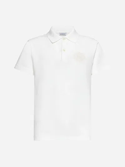 Burberry Ekd Pique Weave Cotton Polo Shirt
