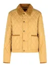 Burberry Padded Beige Polyamide Jacket In Beige