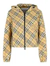 Burberry Beige Printed Reversable Jacket In Cream