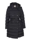 Burberry Blue Kent Down Jacket Double Breasted In Black