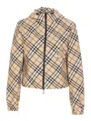 Burberry Burb Check Jkt In Beige