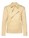 Burberry Women's Giu Beige Jacket With Buttons In Beige