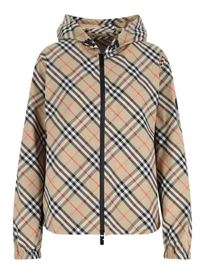 Burberry Waterproof Jacket In Neutral