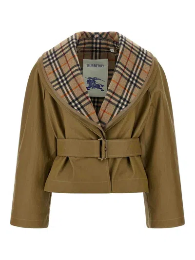 Burberry Jacket In Brown