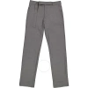BURBERRY BURBERRY CHARCOAL GREY WOOL ENGLISH FIT TAILORED TROUSERS WITH BELT DETAIL