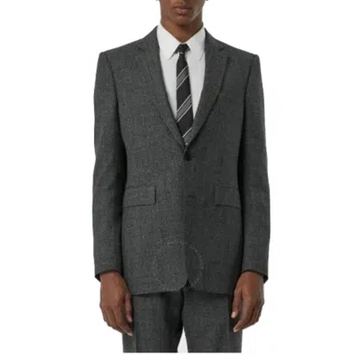Burberry Charcoal Melange Wool Three-piece Suits In Gray