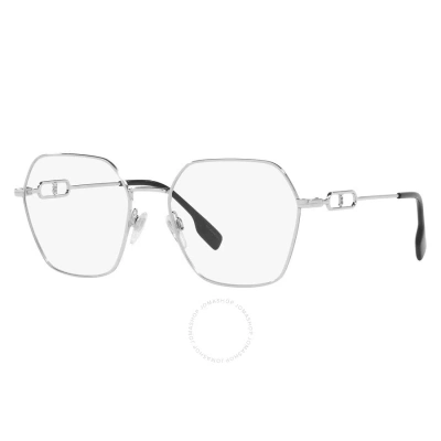 Burberry Charley Demo Geometric Ladies Eyeglasses Be1361 1005 56 In White