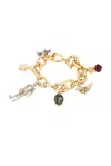 Burberry Charm Bracelet In Gold