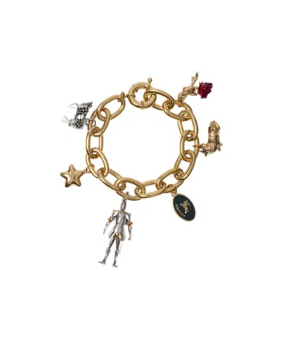 Burberry Charm Bracelet In Gold
