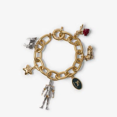 Burberry Charm Bracelet In Gold