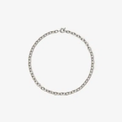Burberry Charm Chain Necklace In Metallic