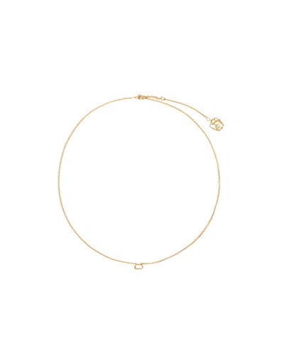 Burberry Charm Fine Chain Necklace In Gold