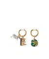Burberry Charm Hoop Earrings