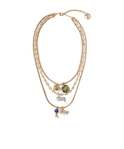 Burberry Charm Triple Layer Necklace