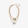 Burberry Charm Triple Layer Necklace