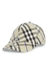 BURBERRY CHECK ADJUSTABLE TWILL BASEBALL CAP