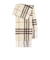 Burberry Alpaca-wool Check Scarf In Black