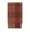 Burberry Check Alpaca Wool Blend Bouclé Scarf In Brown