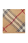 Burberry Check Alpaca Wool Silk Blend Baby Blanket In Pale Stone