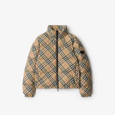 BURBERRY BURBERRY CHECK AMBLESIDE PUFFER JACKET