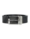 BURBERRY BURBERRY CHECK AND LEATHER REVERSIBLE BELT