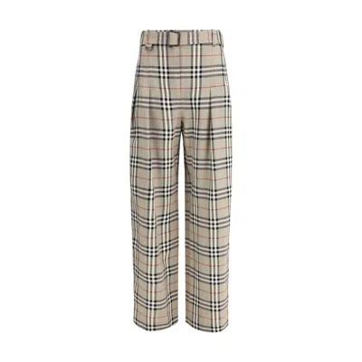 Burberry Check Archive Pants In Multi