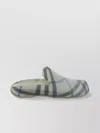 Burberry Checked-lining Stingray Rubber Clogs