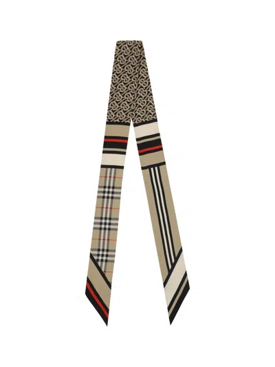 Burberry Check Archive Scarf In Archive Beige