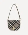 Burberry Check Archive Shoulder Bag In Gray