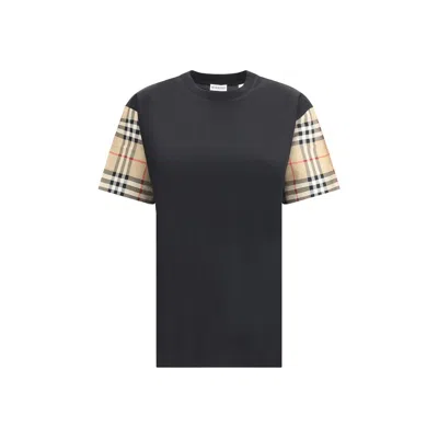BURBERRY CHECK ARCHIVE SLEEVE T-SHIRT