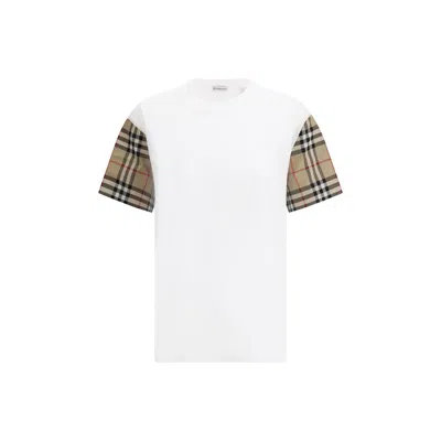 BURBERRY CHECK ARCHIVE SLEEVE T-SHIRT