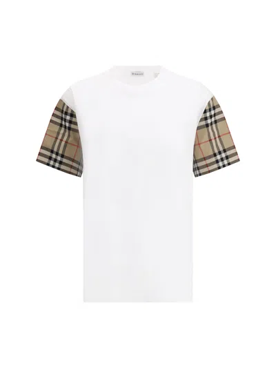 BURBERRY CHECK ARCHIVE SLEEVE T-SHIRT