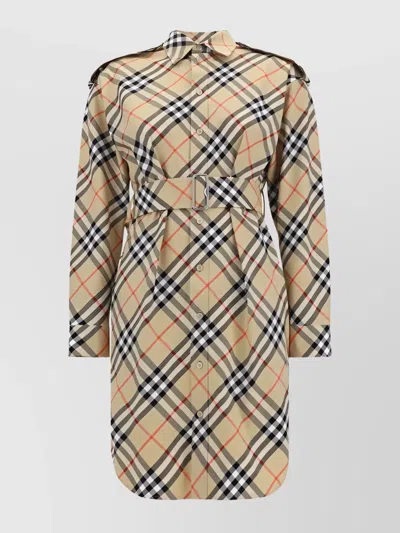 BURBERRY CHECK ARCHIVIO COTTON DRESS
