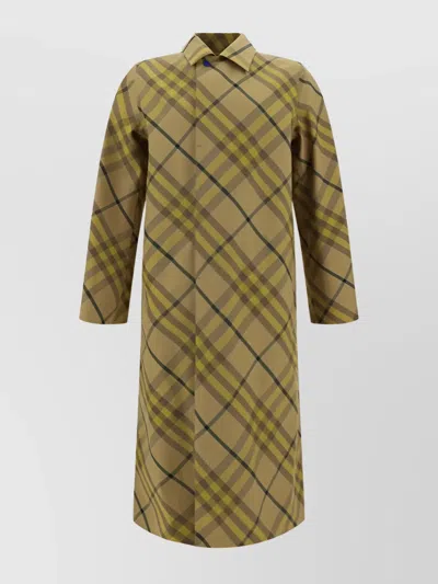 BURBERRY CHECK ARCHIVIO DOUBLE-BREASTED COAT