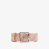 Burberry Check Pattern B Buckle Belt In Peach