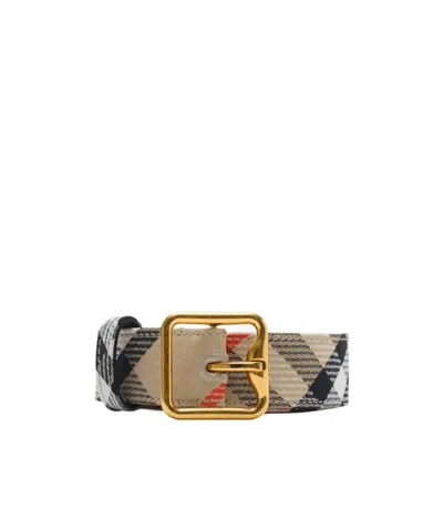 Burberry Check B-line Belt In Sand
