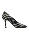Burberry Woman Pumps Black Size 7 Textile Fibers In Black