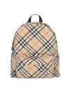 Burberry Check Pattern Backpack With Front Pocket