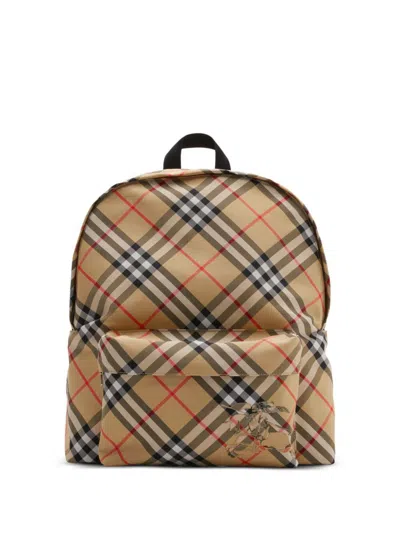 Burberry Check Backpack Bags