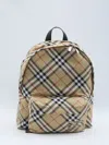 Burberry Men's Check Backpack In Beige