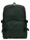 Burberry Check Pattern Backpack Adjustable Straps In Green