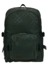 Burberry Check Pattern Backpack Adjustable Straps In Green