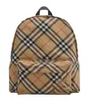 Burberry Check Pattern Backpack With Front Pocket In Multi