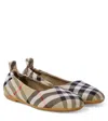Burberry Ballerina Beige Check Pattern In Beige